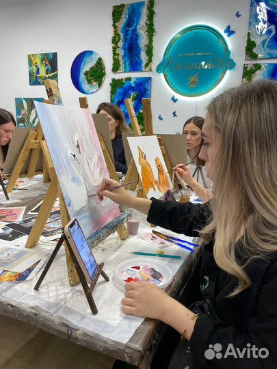 Абонементы в студию живописи/гончарное мастерство