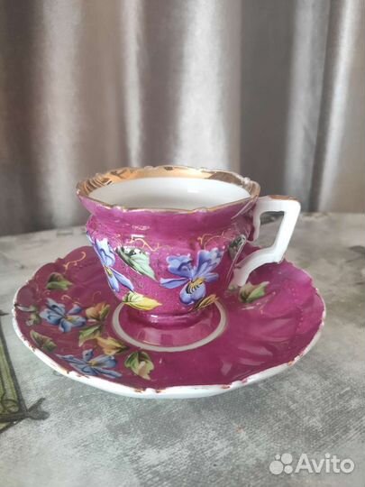 Фарфоровая чайная пара