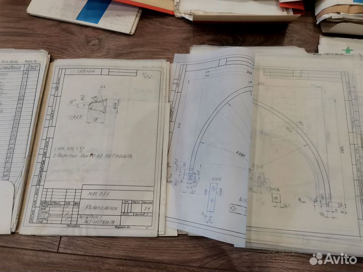 Чертежи светильников Малого театра Пяткин И.А