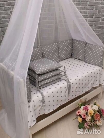 Бортики в кроватку новые