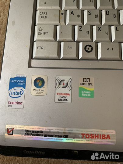 Ноутбук toshiba