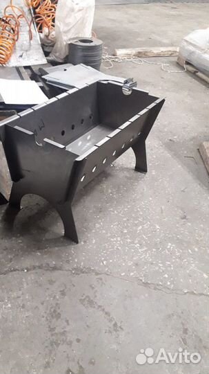 Мангал симпатичный разборный 3мм, Вашей символикой