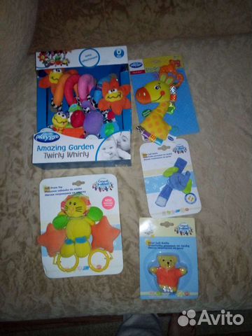 Детские новые погремушки на коляску
