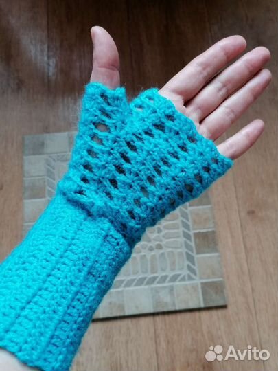 Митенки вязаные