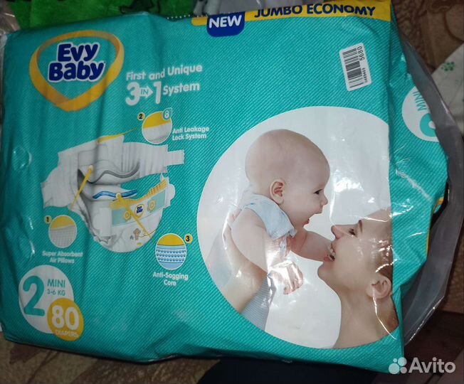 Подгузники Evy Baby 2