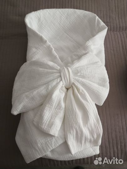 Конверт одеяло (муслиновое) на выписку