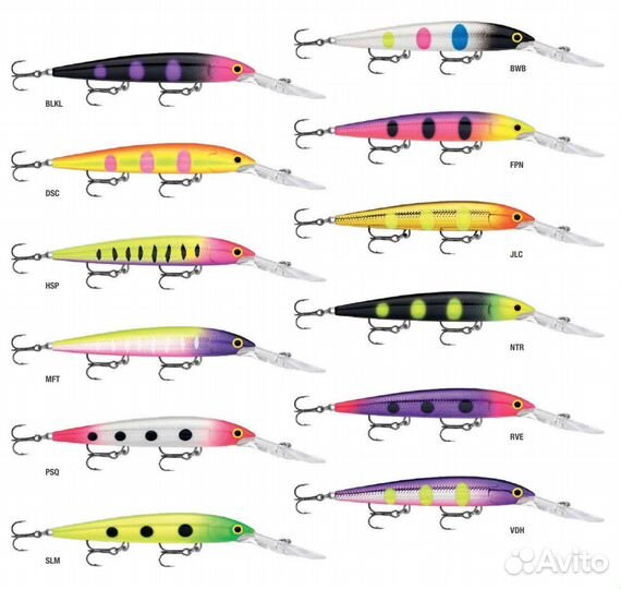 Воблер Rapala Down Deep Husky Jerk 10 10см 11г SBR