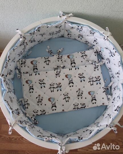 Стёганые бортики в кроватку