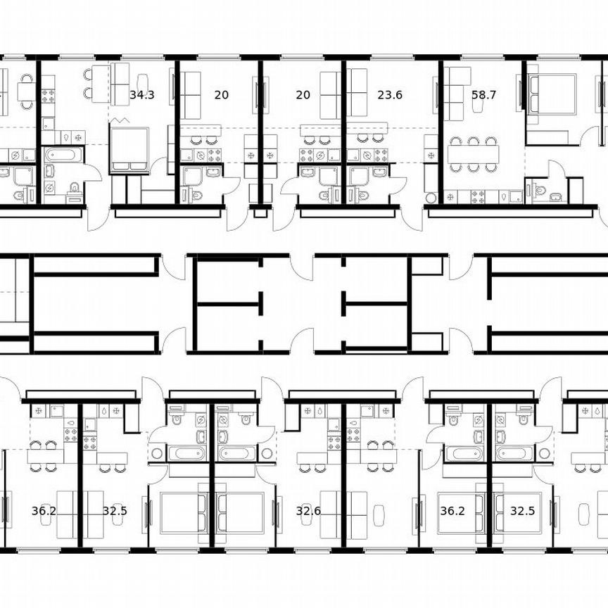 2-к. квартира, 49,6 м², 23/25 эт.