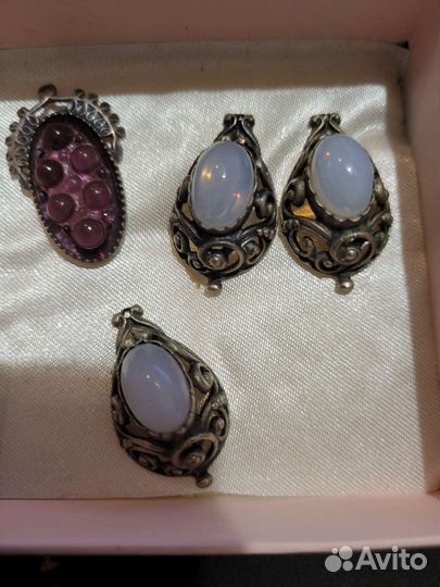 Серьги мельхиор СССР