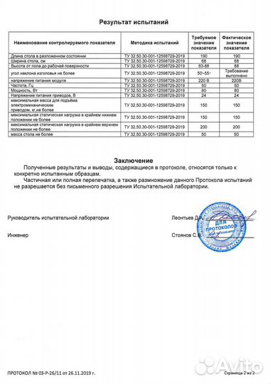 Массажный стол на моторе