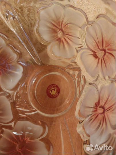 Вазы 2 шт. стекло конфетница (хрусталь) комплект