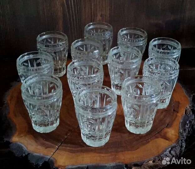 Хрустальные стопки/рюмки 12шт