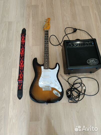 Электро гитара с комбиком