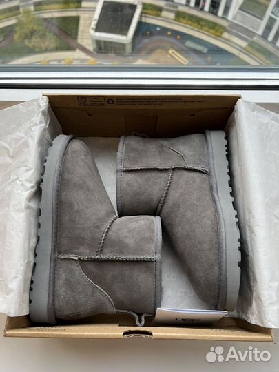 Угги Женские UGG classic mini II grey