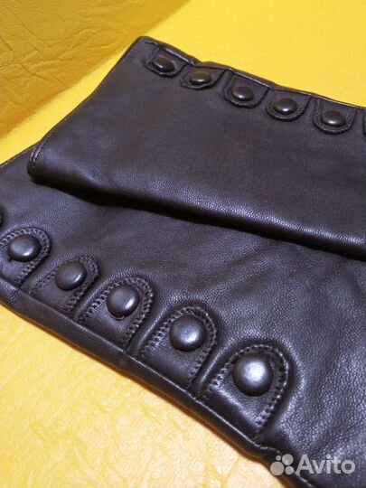 Перчатки новые кожаные удлинённые