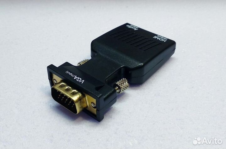 VGA на hdmi адаптер переходник с аудио входом AUX