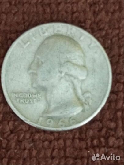 Монета Quarter Dollar liberty