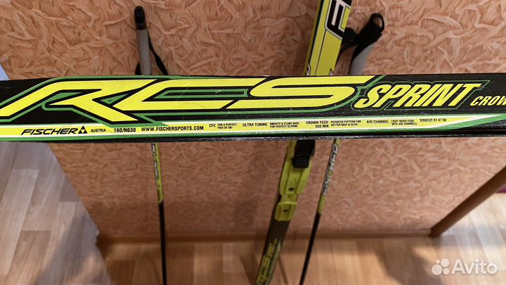 Беговые лыжи fischer с ботинками