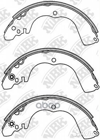 Колодки тормозные барабанные задние NiBK FN6723