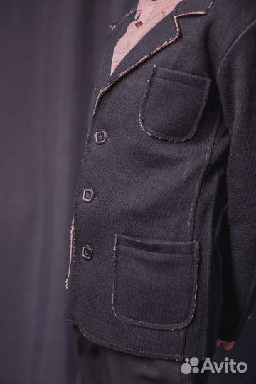 Пиджак кардиган кофта школьная для мальчика 134