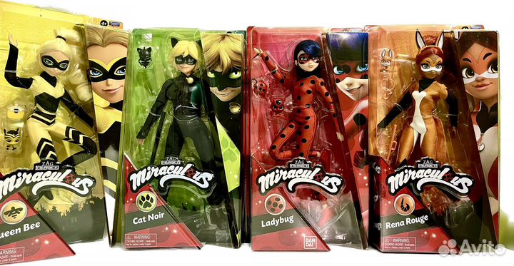 Леди Баг Супер Кот/Рина Руж/Пчела/ Ориг.Набор 4 шт