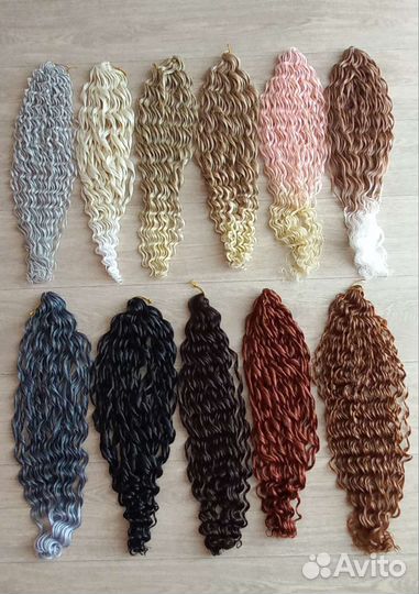 Афролоконы мокрая волна 65 см афроматериал