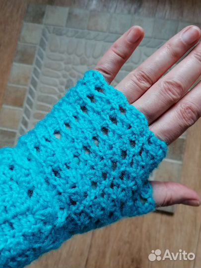 Митенки вязаные