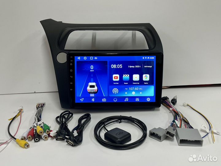 Магнитола Honda Civic 5D 2/32гб на андроид