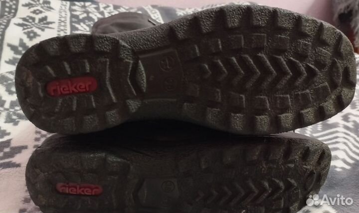 Зимние сапоги Rieker 38р., из натуральной кожи с о