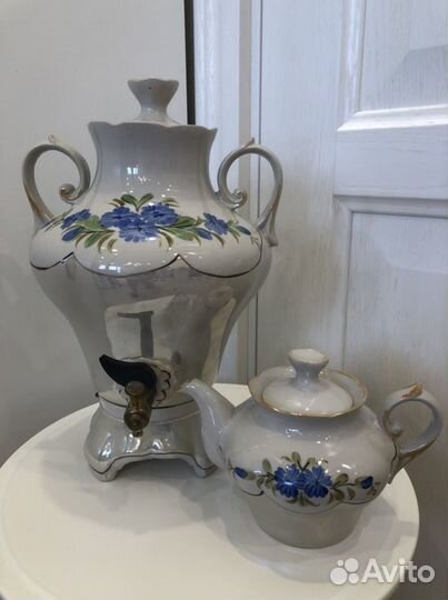 Самовар фарфоровый
