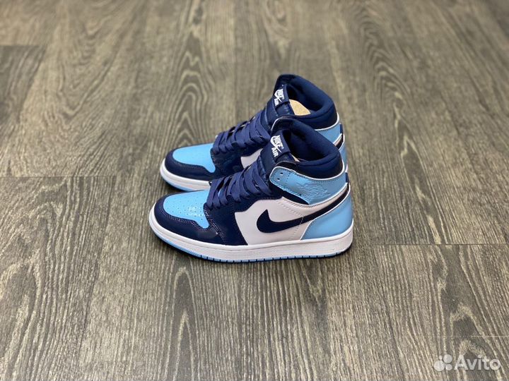 Кроссовки Air Jordan 1 Blue Chill (36-45)