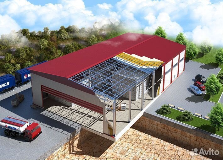 Ангар по проекту под ключ