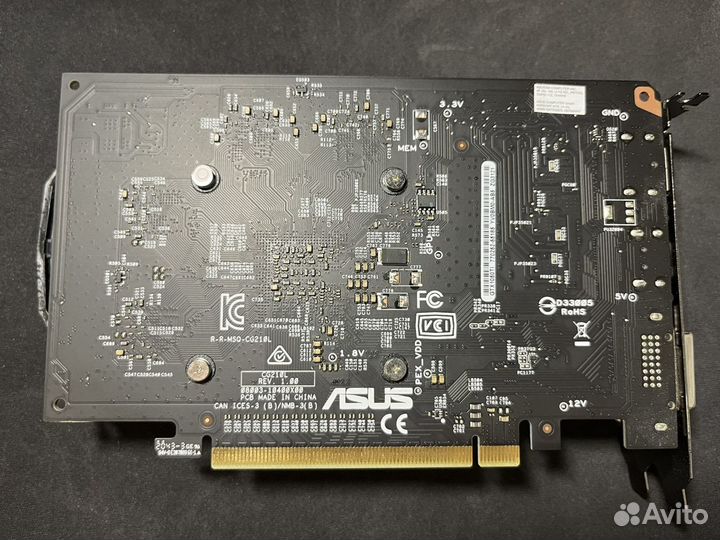 Видеокарта Asus Nvidia geforce gtx 1050 ti 4 gb