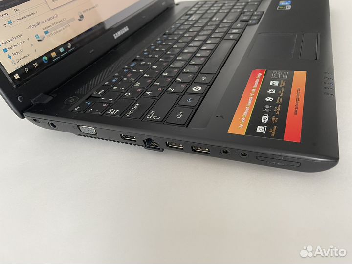 Офисный ноутбук Samsung Intel/4gb/ssd