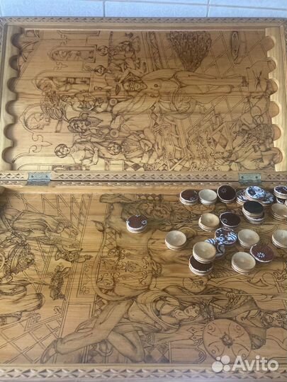 Нарды резные ручной работы