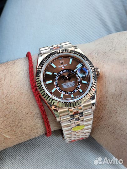 Часы Rolex Sky-dweller 42mm brown dial 336935