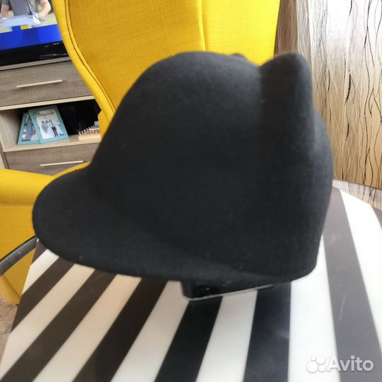 Шляпа фетровая женская черная