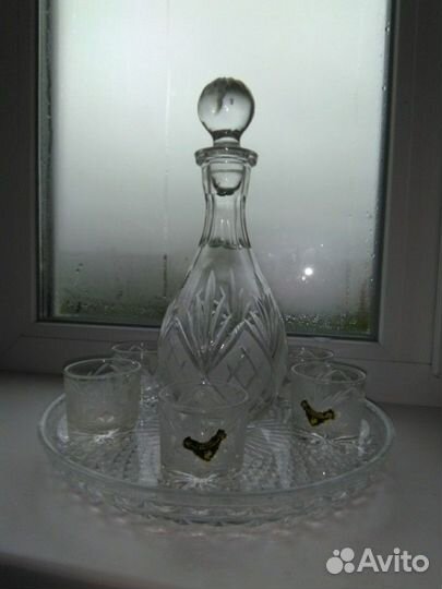 Набор для водки. Хрусталь