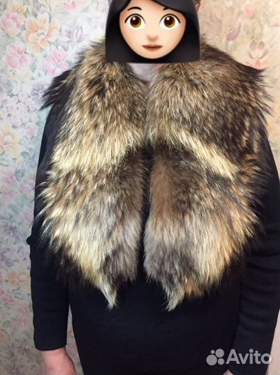 Воротник из енота