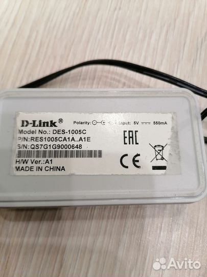 Коммутатор D-Link DES-1005C