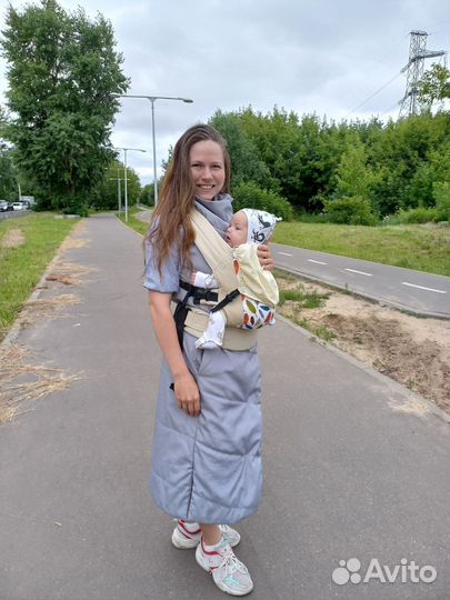 Слинг эргорюкзак кенгуру для новорожденных