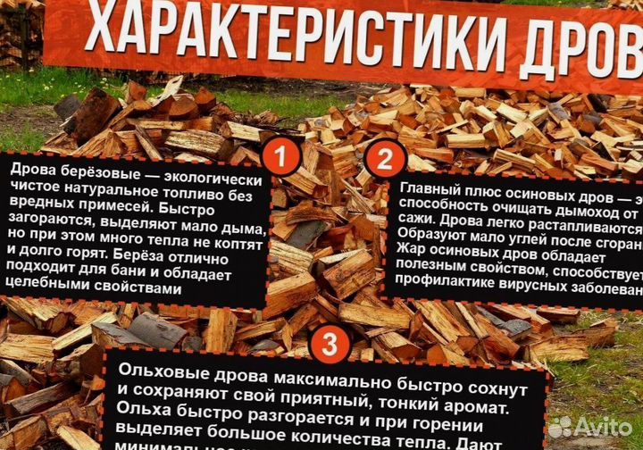 Дрова колотые с доставкой