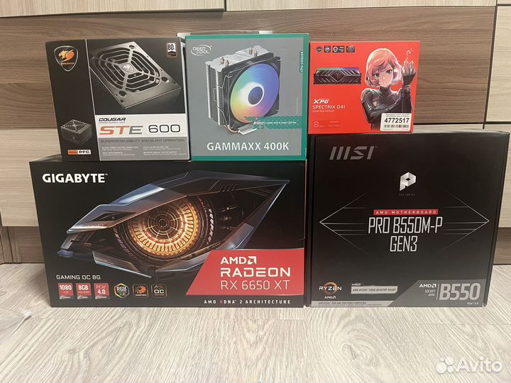 Игровой пк на Gigabyte rx6650xt