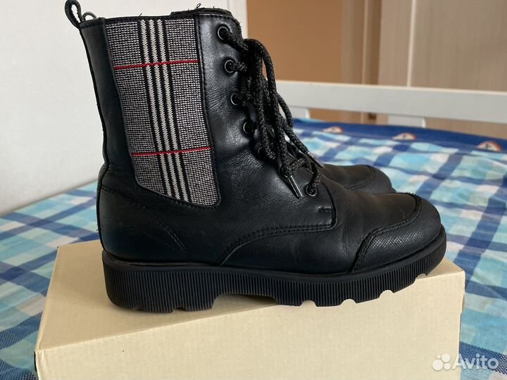 Ботинки демисезонные кожаные