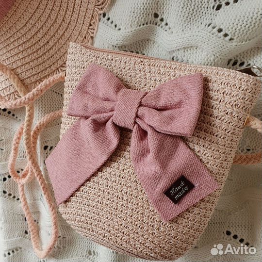 Соломенная шляпа для девочки