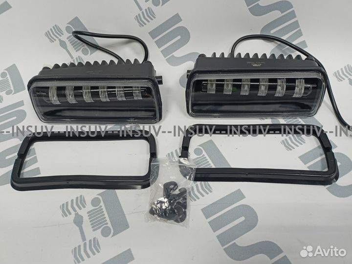 LED Надфарники salman с дхо и поворотником на Ниву