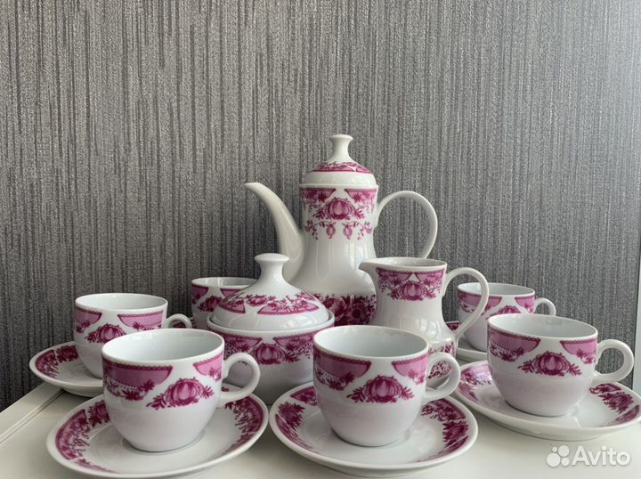 Сервиз кофейный Kahla гдр 1960-70гг Винтаж