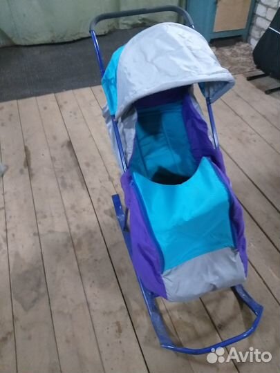 Детские санки коляска