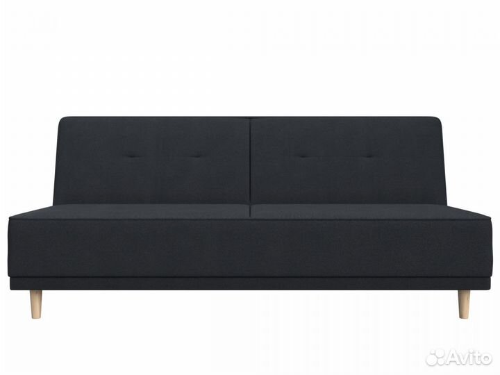 Диван-книжка Портленд, замша, joly 16 черный